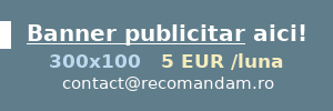 Adauga bannerul tau pe site-ul Recomandam.ro cu doar 5 euro pe luna!
